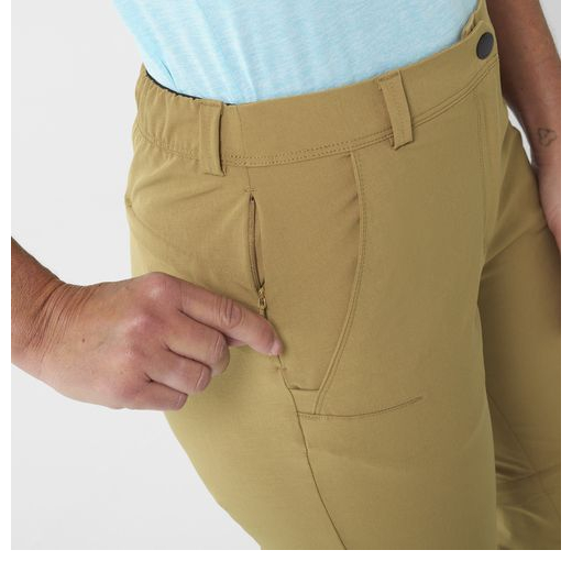 Pantalon Active Stretch Zip-off Femme Gold Umber