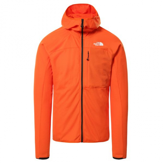 Polaire A Capuche Summit L2 Futurefleece Red Orange