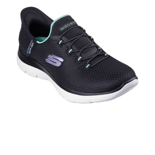 Slip Ins Summit Black Turquoise Femme
