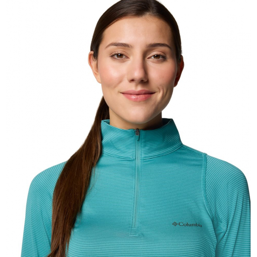 T-Shirt Femme Weekend Ascent Half Zip Teal