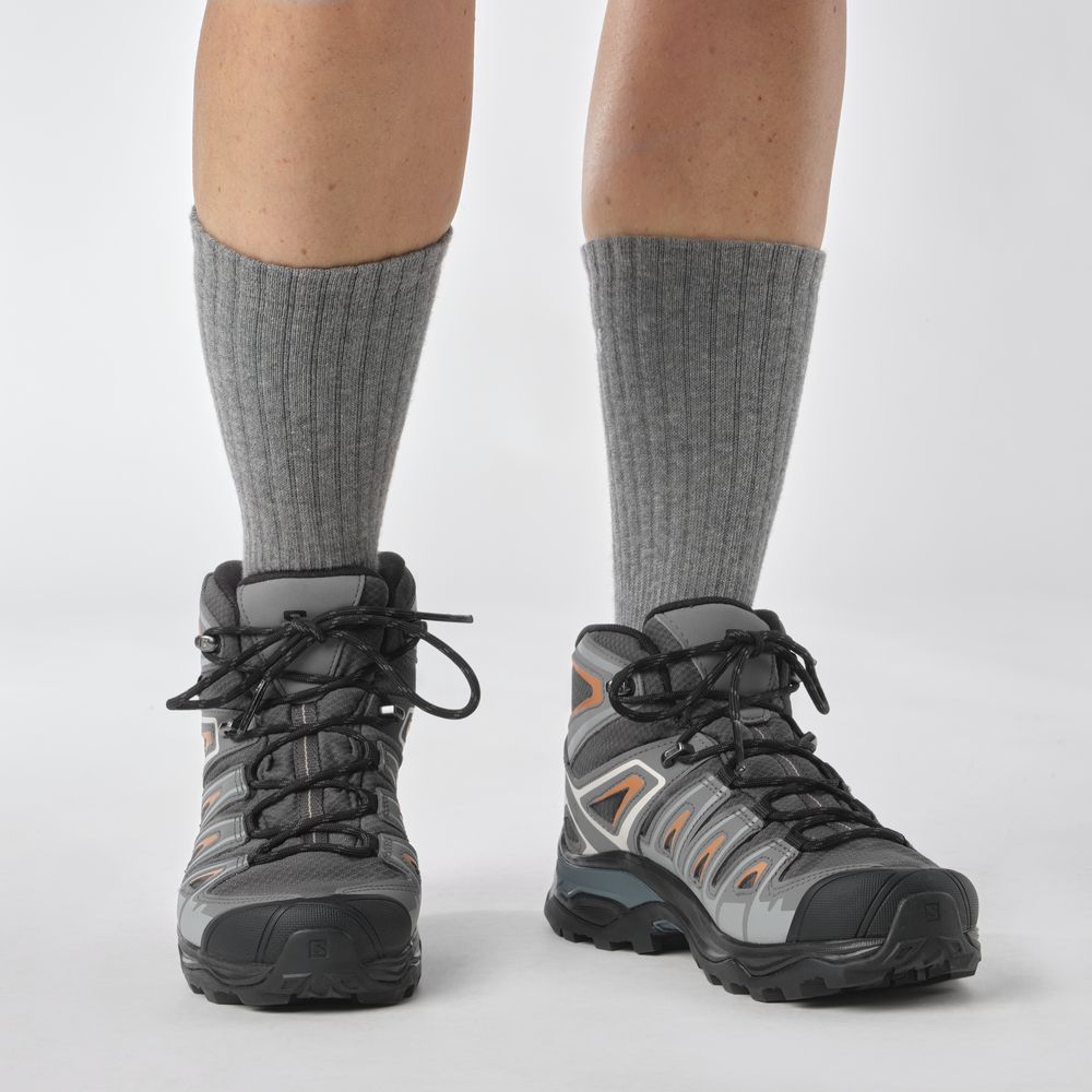 X Ultra Pioneer Mid Gtx Femme Magnet Quiet Coral Gold Chaussures randonnee gore tex femme Chullanka