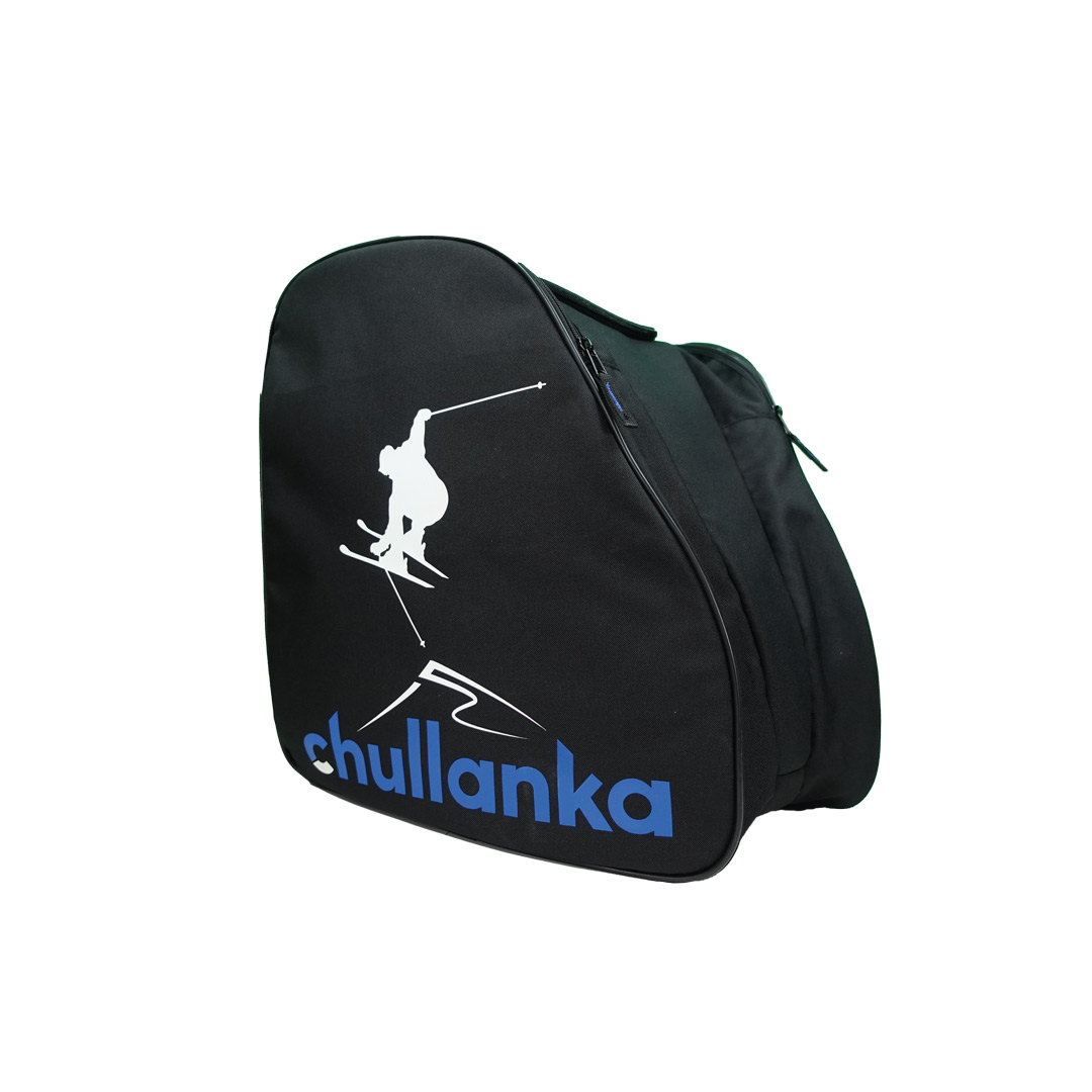 SAC A CHAUSSURES DE SKI ET CASQUE NOIR-BLEU – Housse et accessoire skis –  Chullanka