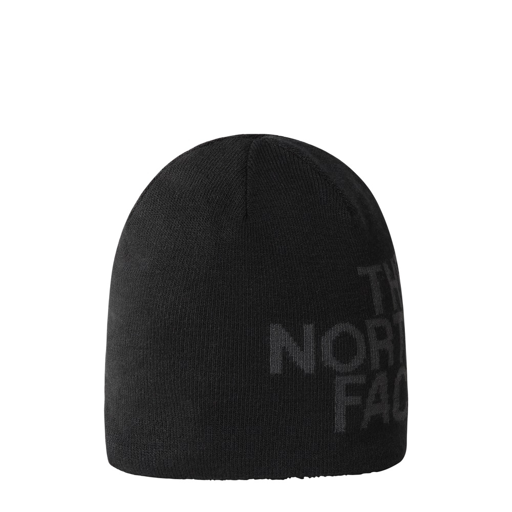 THE NORTH FACE Réversible Bonnet, Noir/Gris, Taille Unique Homme