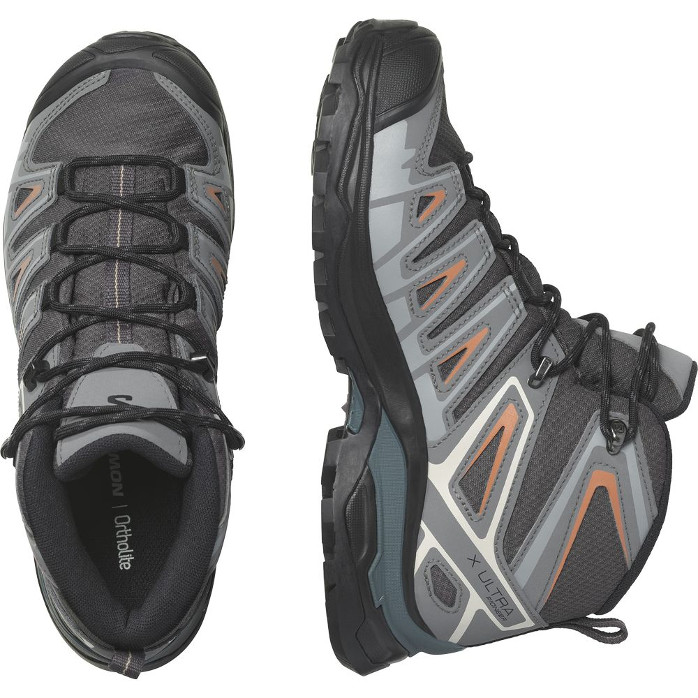 X Ultra Pioneer Mid Gtx Femme Magnet Quiet Coral Gold Chaussures randonnee gore tex femme Chullanka