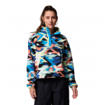 Polaire Femme Helvetia II Printed Cropped Compass Blue Reflections