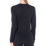 W 200 Oasis Ls Crewe Black - Tee Shirt Ml | Icebreaker