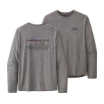 M's L/s Casquette Cool Daily Graphic Shirt Skyline Feather Grey - Tee Shirt Ml