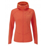 Polaire A Capuche Filament Femme Red Grapefruit