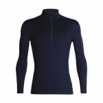 T-Shirt Tech 260  Half Zip Bleu Marine - Tee Shirt Ml | Icebreaker