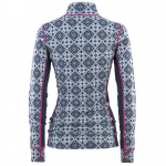 T-shirt Ml Femme Rose 1/2 Zip Royal