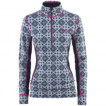 T-shirt Ml Femme Rose 1/2 Zip Royal