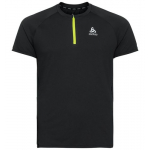 T-shirt Axalp Trail S/s 1/2 Zip Black Evening Primrose