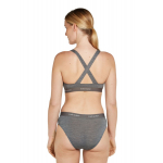 W Mer 125 Cool-lite Sprite Racerback Bra Gristone Heather - Brassiere