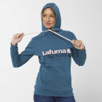 Sweat A Capuche Leaf Femme Ink Blue