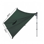 Poncho Tarp Ultra-light Vert