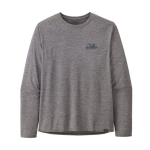 M's L/s Casquette Cool Daily Graphic Shirt Skyline Feather Grey - Tee Shirt Ml
