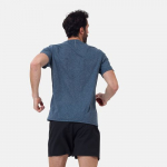 T-shirt Run Easy Linencool Crew Blue