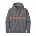 Sweat Line Logo Ridge Stripe Uprisal Hoody Gravel Heather