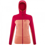 Polaire A Capuche Fusion Grid Coral Chrome / Tango