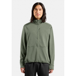 Polaire Grid Fleece 1/2 Zip Shadow Melange