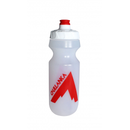 BIDON 600 ML TRANSPARANT-ROUGE