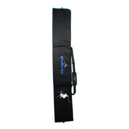 HOUSSE A SKIS MATELASSEE NOIR-BLEU