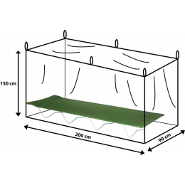 MOUSTIQUAIRE RECTANGULAIRE 1 PERSONNE