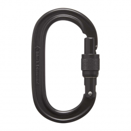 Oval Keylock Screwgate Black
