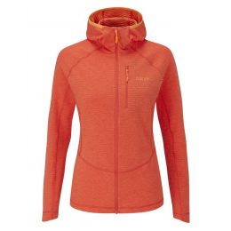 Polaire A Capuche Filament Femme Red Grapefruit