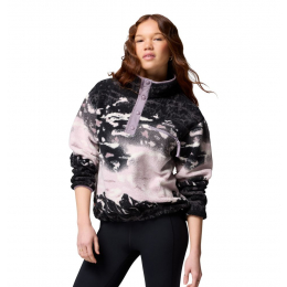 Polaire Femme Helvetia II Printed Cropped Shale Purple Sisters