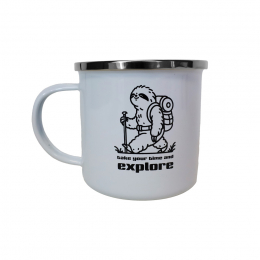MUG EMAILLE TAKE TIME TO EXPLORE