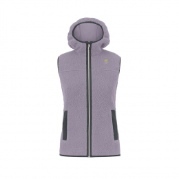 Gilet Femme Moiazza Retro Lavender Woodl Gray - Polaire | Karpos
