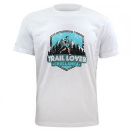 T-shirt Trail Lover Blanc