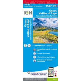 Carte Ign  Ossau-vallee